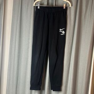 Kids Nike 3 Brand by Russell Wilson Black Sweatpants with Logo